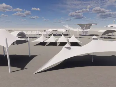 Tensile Structures Collection -A17 3D model