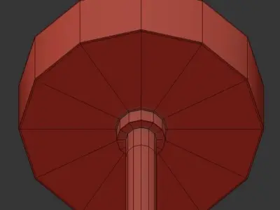 SL025 modern chandelier in brass 3D model