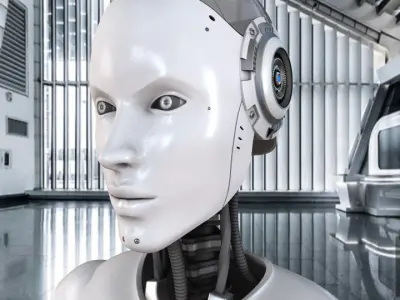 Artificial Intelligence AI robot 3D model