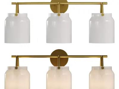 Henry 3-Light Sconce by West Elm 3D model