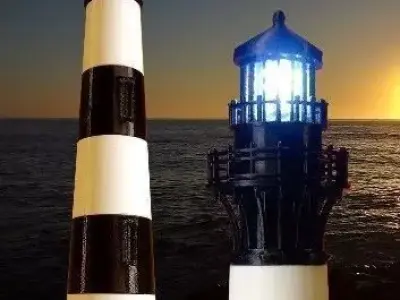 Bodie Island Lighthouse Free 3D print model