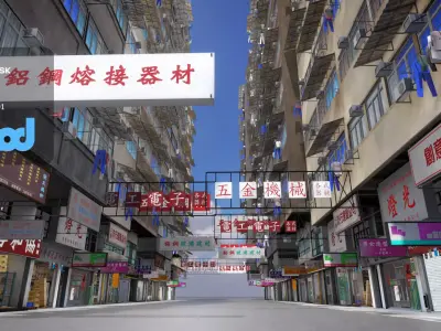 HK Street 0003 3D model