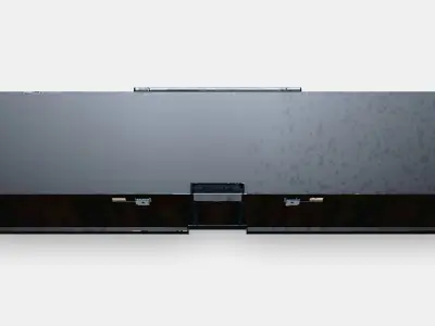 BESTA TV bench with drawers and door 1 Low-poly 3D model