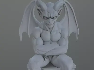 devil statue 3D model