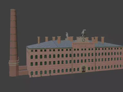 1940 German Factory for game and printing 3D model