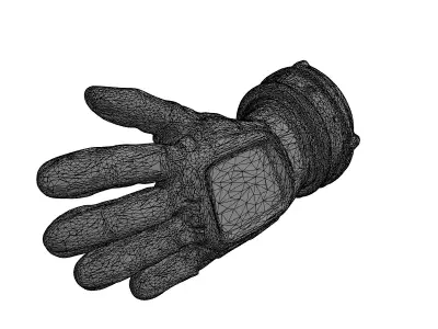 SciFi Futuristic Tactical Smart Glove Low-poly 3D model