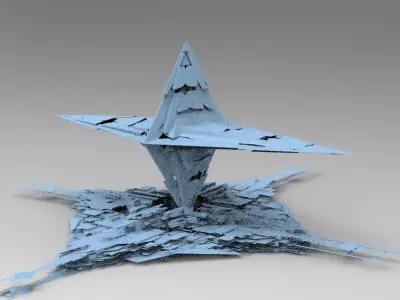 Sunlight Crystal Shard Tower 2  3D model