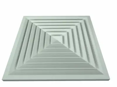 Ceiling Ventilation AC Duct Low-poly 3D model