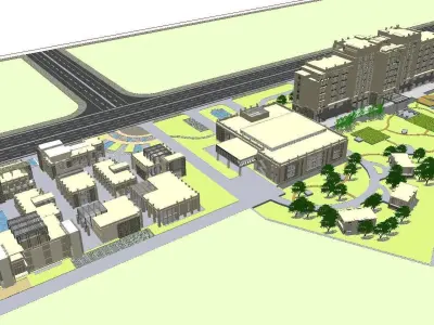 vacation spot-Resort-Fashion Leisure Hotel-0127 3D model
