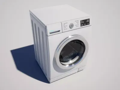 Washing Machine  Low-poly 3D model