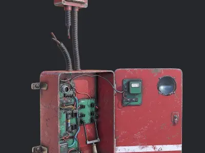 Fuse Box Low-poly 3D model