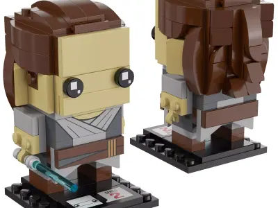 Lego BrickHeadz - 41602 Rey 3D model