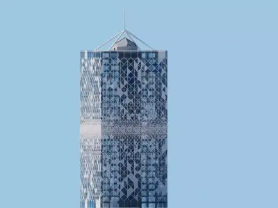 Futuristic Skyscraper A 3D model