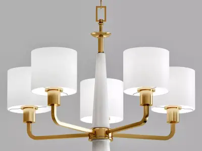 Palacio Collection chandelier with four lamps 3D model