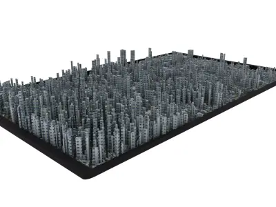 City of Sao Paulo Low-poly 3D model