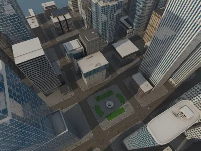 Cityscape city 3D model