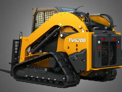 TV620B Compact Track Loader - Pallet Fork 3D model