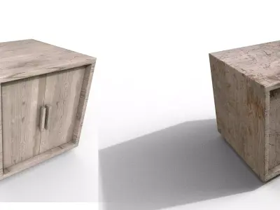 Pack 2 Modern Furniture 3D Model Low-poly 3D model buy