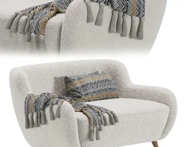 Sofa Ansil Happy Light  3D model