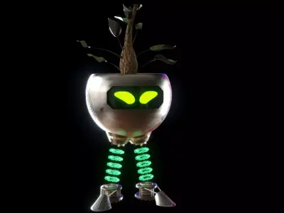 PotBot Plant Robot 3D model