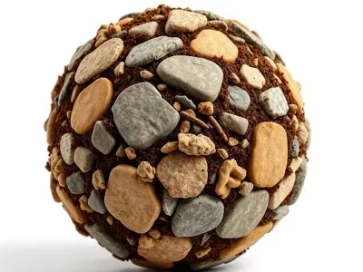 Natural Pebble Surface model pack Texture