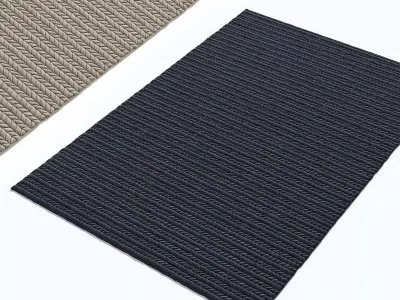 Carpet rubber floor mats 3D model