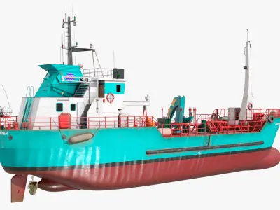  Bergen Bunker Small Tanker Vessel Fuel Deck 