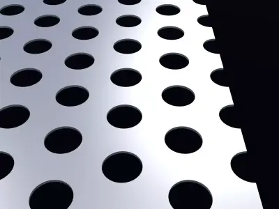 Perforated panel with 27 percent opening 25O98 3D model