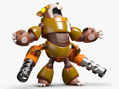 Rodent Robot 3DS Max 3D model