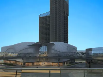 Shopping Plaza 02 3D model