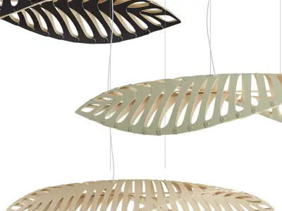 David Trubridge NAVICULA Hanging lamp 3D model