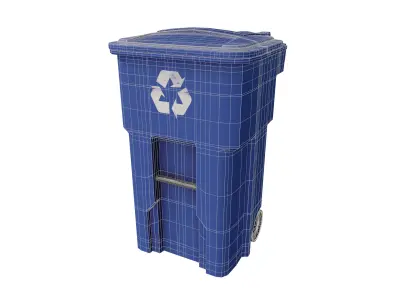 Wheeled Recycling Bin  3D model