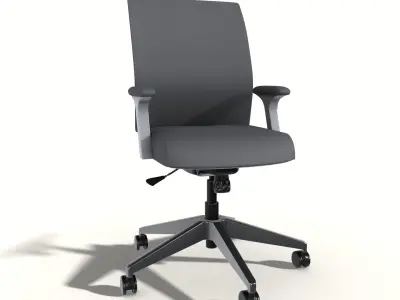 office chair adjustable Low-poly 3D model