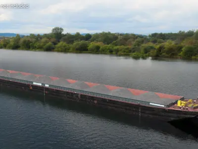  Hopper Barge with Crushed Stone 