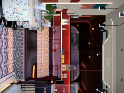 ice cream parlor 3D model