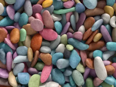 Pebble n8 low mix Two 3D model