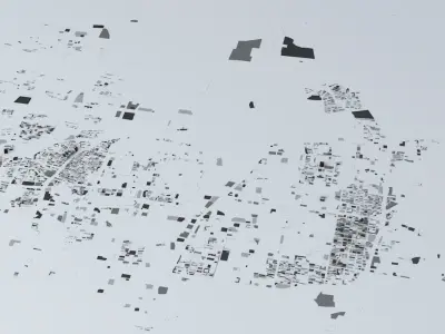 Jinan Streets and Buildings 3D model