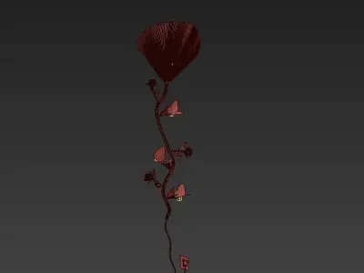 Tiffany flower 3D model