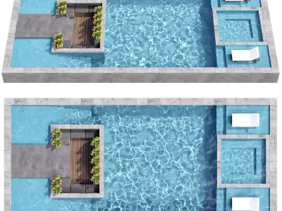 SWIMMING POOL NO111 A 3D model