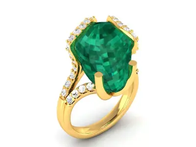 Women Ring  Render 3dm STL OBJ FBX Details 3D print model 241