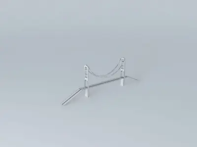 Suspension Bridge Free 3D model
