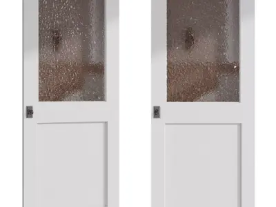 Interior door 14 Low-poly 3D model