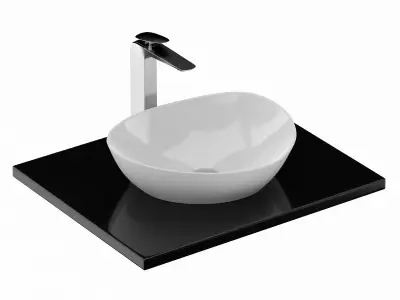 TOTO Kiwami Asymmetrical Vessel Lavatory  3D model