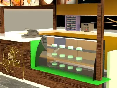 Coffee booth  3D model