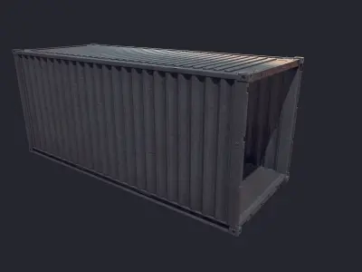 Cargo Container Low-poly 3D model