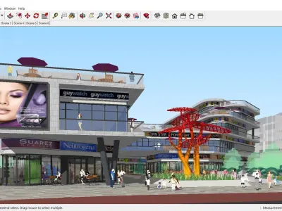 Sketchup Shopping Center C8 3D model