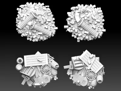 Piles Of Crap ROYALTY FREE VERSION 3D print model