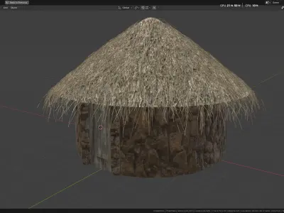 Thatch Hut 3D model