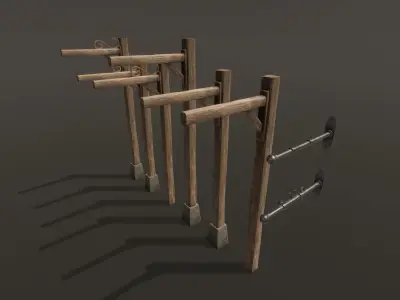 Medieval Signs - Game Props Low-poly 3D model