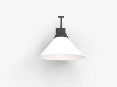 Exposior Black Wall Sconce Model 3D model